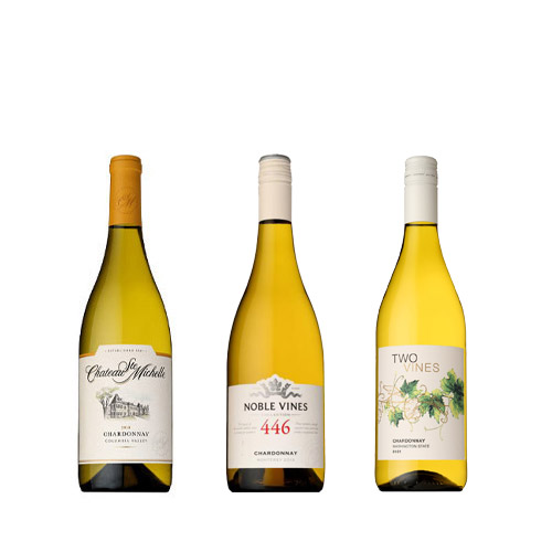 【送料当社負担】シャルドネ好きのための アメリカ産白ワイン3本セット