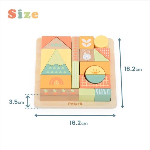 ＜PolarB＞バニーシリーズつみきパズル/22ピース