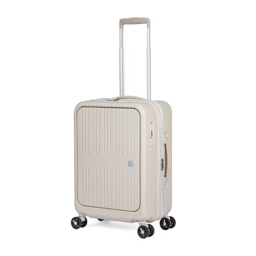 ＜A.L.I＞Pitaflat ワンタッチフロントオープン 拡張機能搭載 ジッパーハードキャリー 37L（+7）