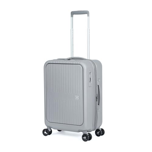 ＜A.L.I＞Pitaflat ワンタッチフロントオープン 拡張機能搭載 ジッパーハードキャリー 37L（+7）