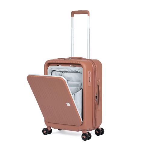 ＜A.L.I＞Pitaflat ワンタッチフロントオープン 拡張機能搭載 ジッパーハードキャリー 37L（+7）