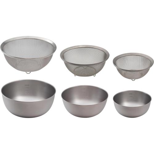 ＜匠＞ステンレスザルボウル6点セット
