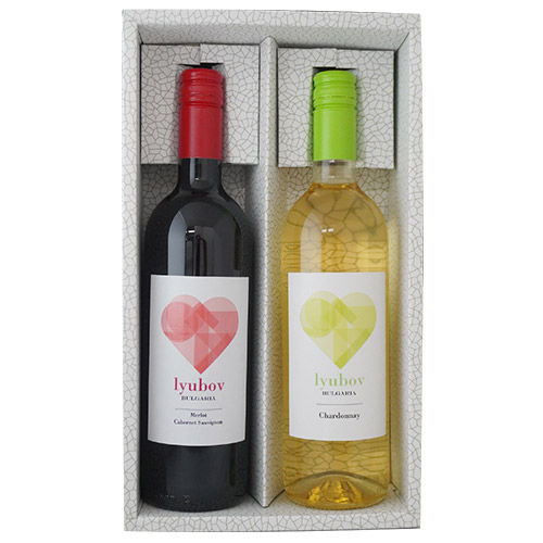【送料込み】魅惑のブルガリアワインリュボフ赤白セット