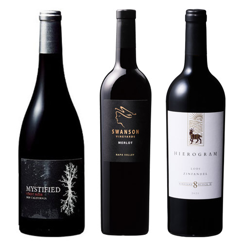 【送料当社負担】銘醸地ナパワイン入り！高級カリフォルニア赤ワイン3本セット
