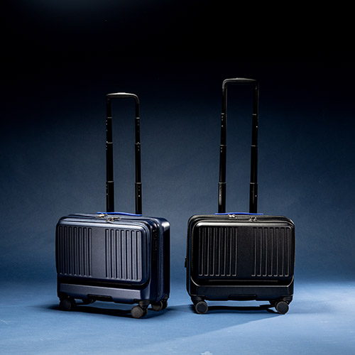 ＜ANAオリジナル＞フロントオープン 横型ビジネスキャリー（36L）機内持ち込み可 ブラック
