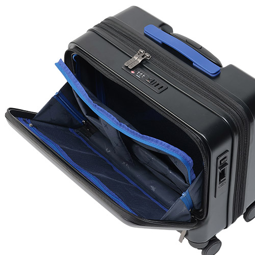 ＜ANAオリジナル＞フロントオープン 横型ビジネスキャリー（36L）機内持ち込み可 ブラック