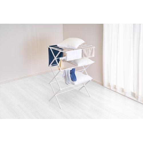 ＜LIV PLUS＞Quick Lock 平干しもできる コンパクトスタンド物干し（小物干しパーツ3個付）