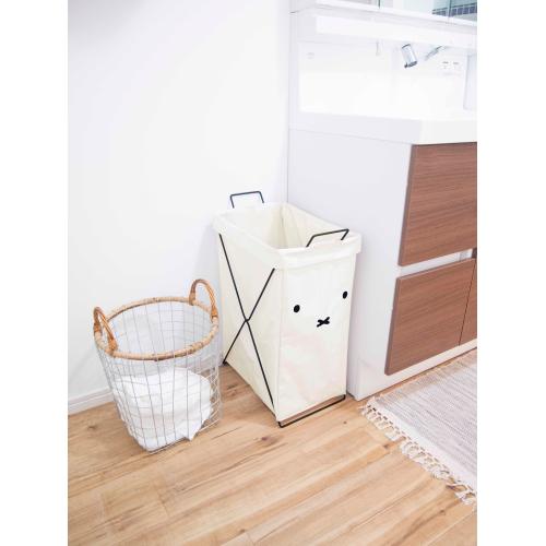 ＜オカトー＞miffy折り畳めるバスケット縦型 顔だけミッフィー