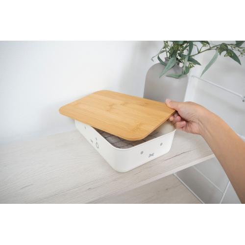 ＜オカトー＞miffyバンブーフタ付き収納ケースS