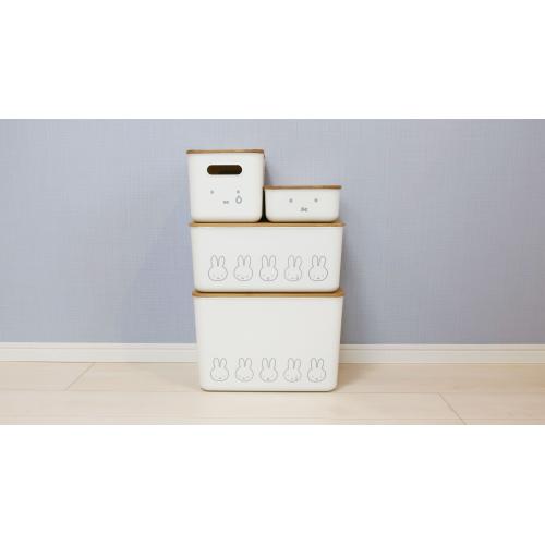 ＜オカトー＞miffyバンブーフタ付き収納ケースLL