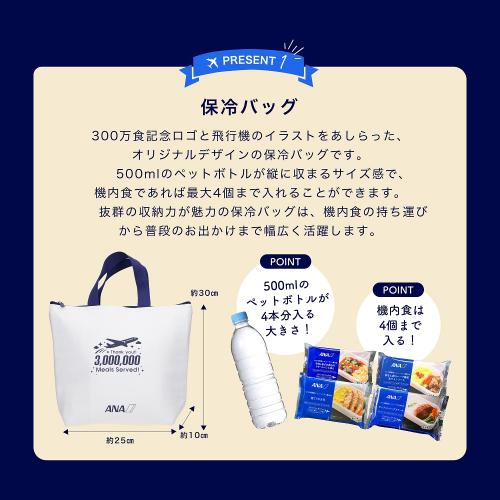 【300万食突破記念】第3弾ルンルン！おでかけテイクオフセット（機内食8個+オリジナル保冷バッグ）