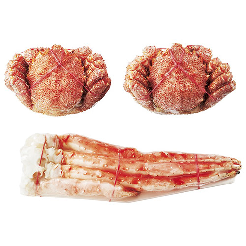 たらばがに・毛がに食べ比べ