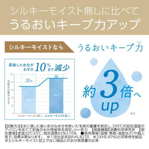 ＜Salon Sense＞マイナスイオンストレートアイロン　KHS-8450/W