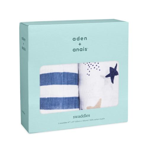 ＜aden + anais＞おくるみスワドル/2枚