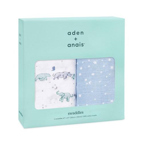 ＜aden + anais＞おくるみスワドル/2枚