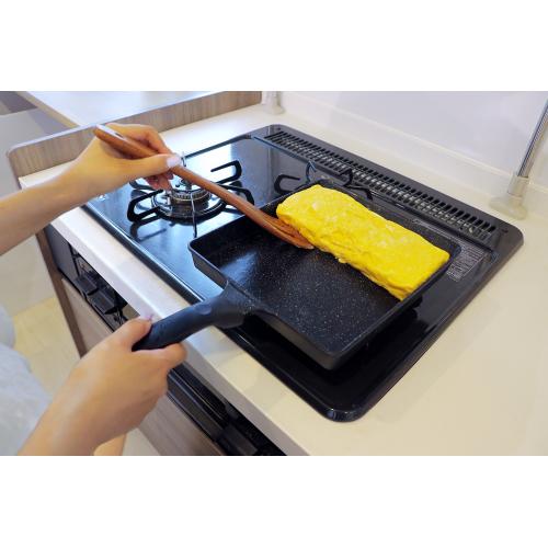 ＜LIV PLUS＞でかすぎる！エッグパン　ガス火　23×25cm