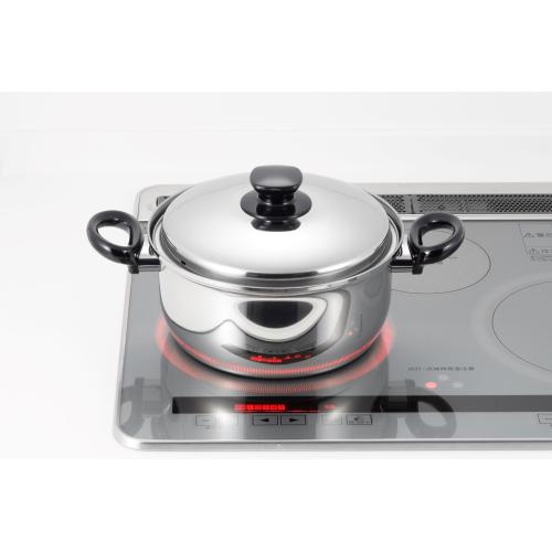 ＜ヨシカワ＞モディファイ　両手鍋　22cm