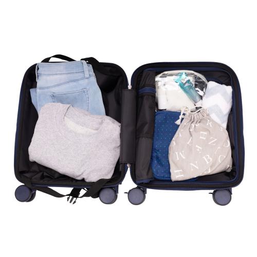 ＜TRAVELIST＞コーナーパッド付 Top Openキャリー LCC・コインロッカーサイズ