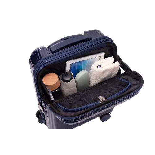 ＜TRAVELIST＞コーナーパッド付 Top Openキャリー LCC・コインロッカーサイズ