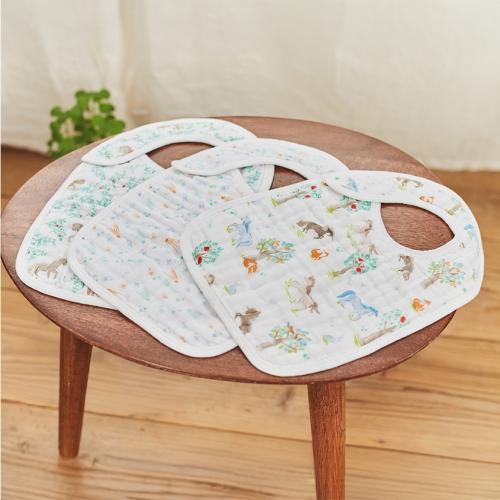 ＜aden + anais＞スナップビブ/イヤーオブザホース・うま/3枚