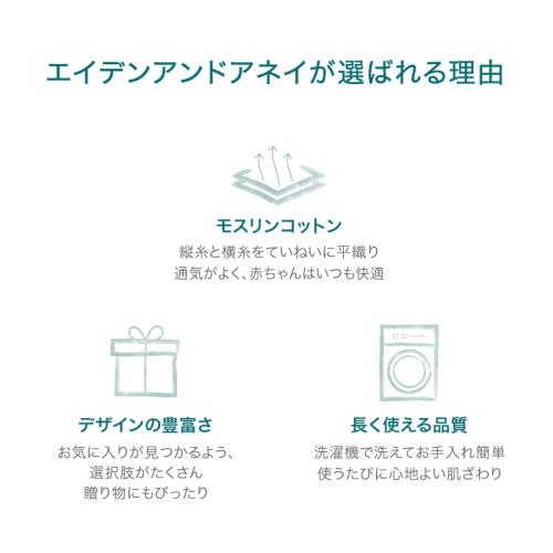 ＜aden + anais＞おくるみスワドル/イヤーオブザホース・うま/3枚