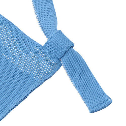 ＜ANAオリジナル＞KNT365 for ANA Fourty 駐機場モチーフニットバッグ　ブルー