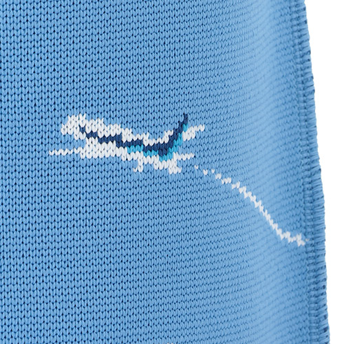 ＜ANAオリジナル＞KNT365 for ANA Fourty 駐機場モチーフニットバッグ　ブルー