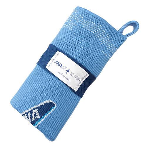 ＜ANAオリジナル＞KNT365 for ANA Fourty 駐機場モチーフニットバッグ　ブルー