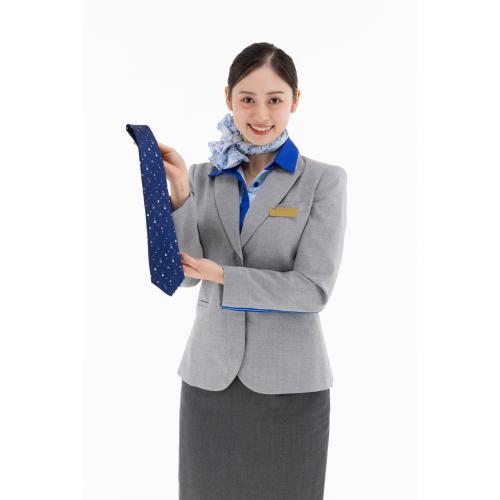 ＜ANAオリジナル＞LANVIN COLLECTION for ANA モチーフ小紋柄タイ ロイヤルブルー