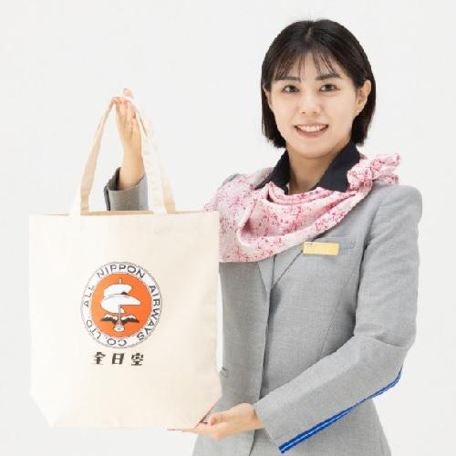 ＜ANAオリジナル＞レトロモチーフ 縦型トートバッグ（ダヴィンチマーク）