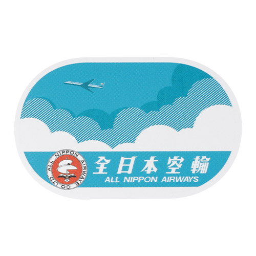 ＜ANAオリジナル＞レトロモチーフ ステッカー5枚セット（モヒカンブルー）