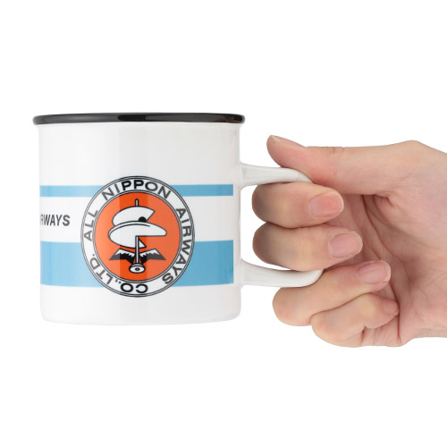 ＜ANAオリジナル＞レトロモチーフ マグカップ（モヒカンブルー）