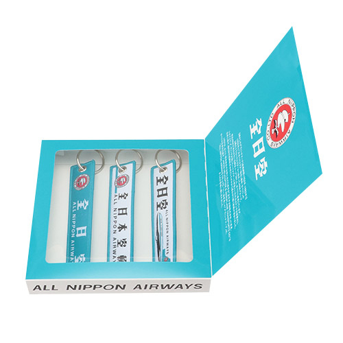 ＜ANAオリジナル＞レトロモチーフ フライトタグ3本セット（モヒカンブルー）