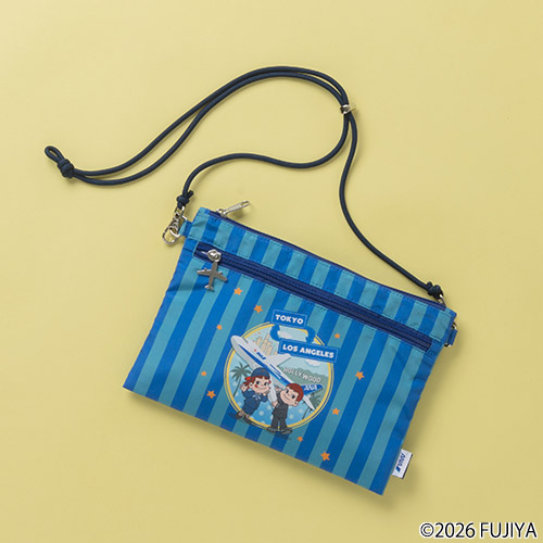 ＜ANAオリジナル＞PEKO for ANA　ポーチ（ショルダー付き）（LA)