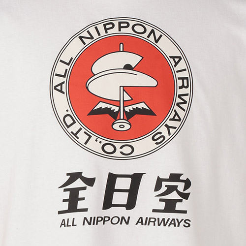 ＜ANAオリジナル＞レトロモチーフ Tシャツ 白（ダヴィンチマーク）