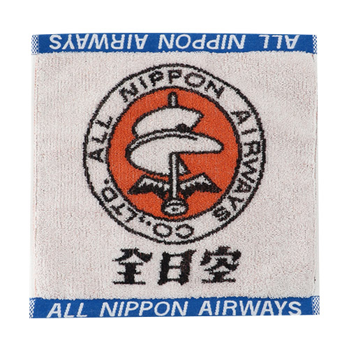 ＜ANAオリジナル＞レトロモチーフ 今治ジャカードタオルハンカチ2枚セット