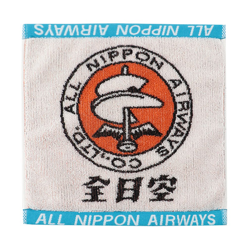 ＜ANAオリジナル＞レトロモチーフ 今治ジャカードタオルハンカチ2枚セット