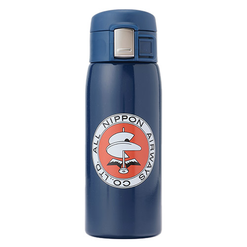 ＜ANAオリジナル＞レトロモチーフ ワンプッシュボトル（ネイビー）