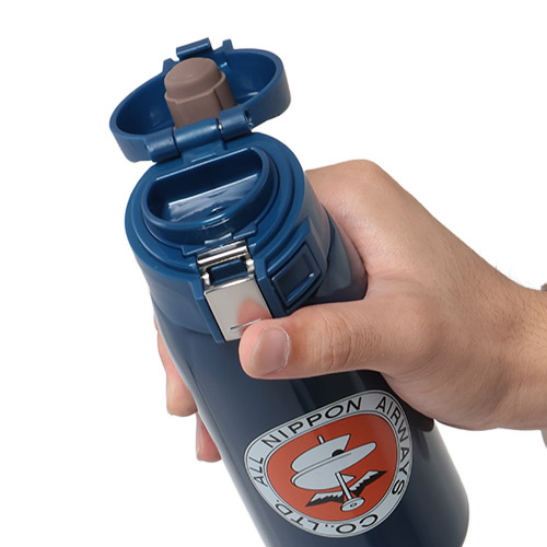 ＜ANAオリジナル＞レトロモチーフ ワンプッシュボトル（ネイビー）