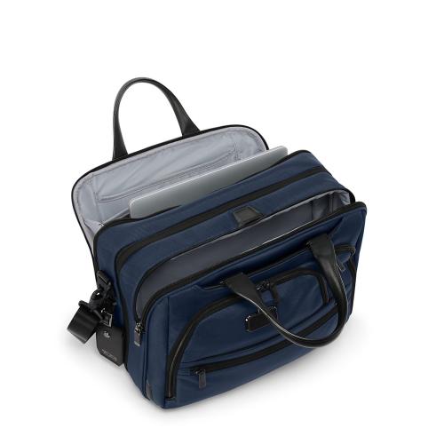 ＜TUMI＞TUMI ALPHA ミディアム・15インチ・エクスパンダブル・ブリーフケース / ネイビー