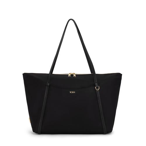 ＜TUMI＞VOYAGEUR 「キュー」TOTE  ブラック/ゴールド