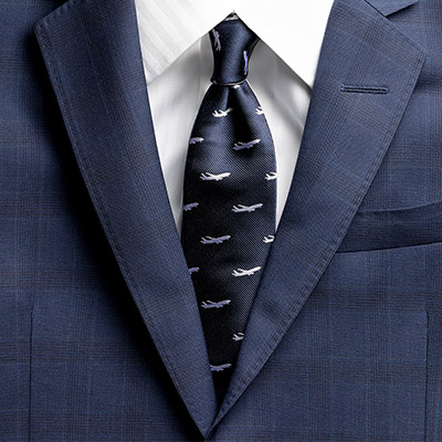 ＜ANAオリジナル＞ABAHOUSE for ANA　４面シルクネクタイ