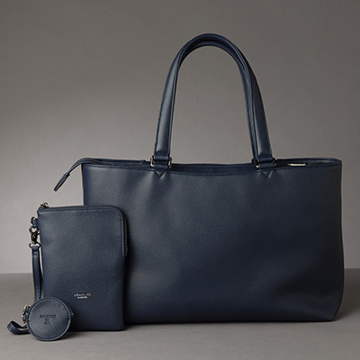 ＜ANAオリジナル＞ABAHOUSE for ANA トートバッグ（インナーポーチクラッチバッグ＆丸形マルチケース付き）