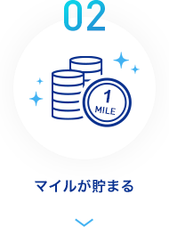 02 マイルが貯まる