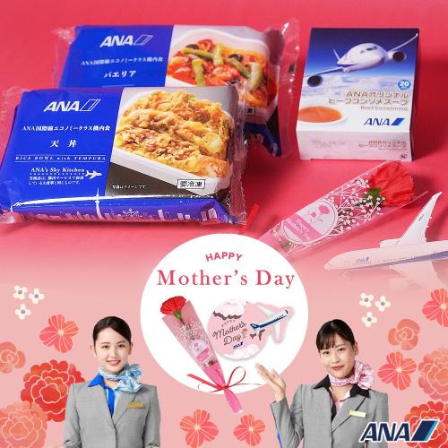 母の日いつもありがとう便　機内食2個＋ANAオリジナルビーフコンソメスープセット（機内食2種×各1個ずつ＋ビーフコンソメスープ1箱）【母の日お届け受注締め切り：4月26日（日）23:59まで】