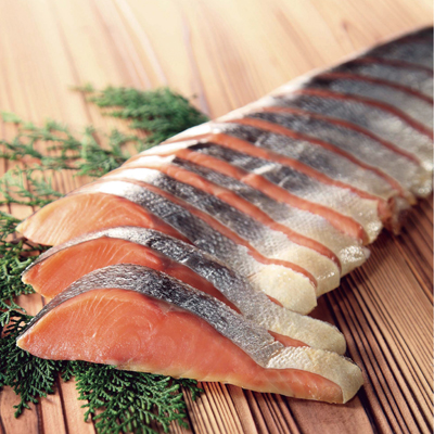 ＜村上　永徳＞塩引鮭10切