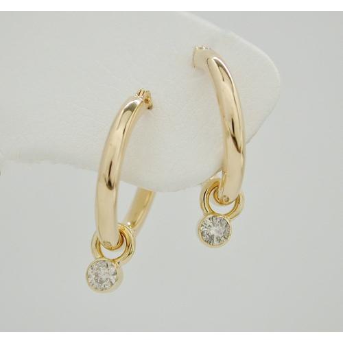 Ｋ１８　２ＷＡＹダイヤモンドイヤピアス