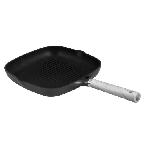 ＜フライシャー＆ウォルフ＞アルミキャスト・ノンスティックグリルパン28cm