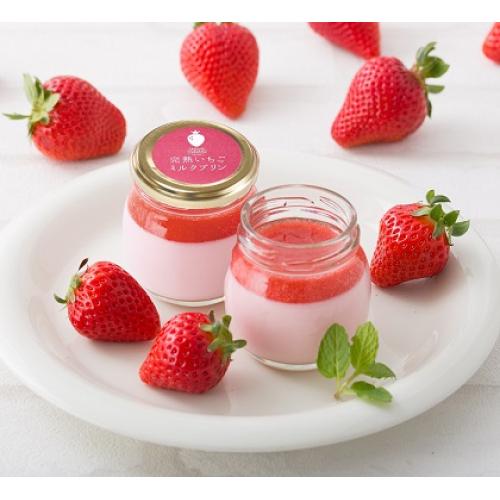 【完熟いちご菓子研究所】完熟いちごミルクプリン