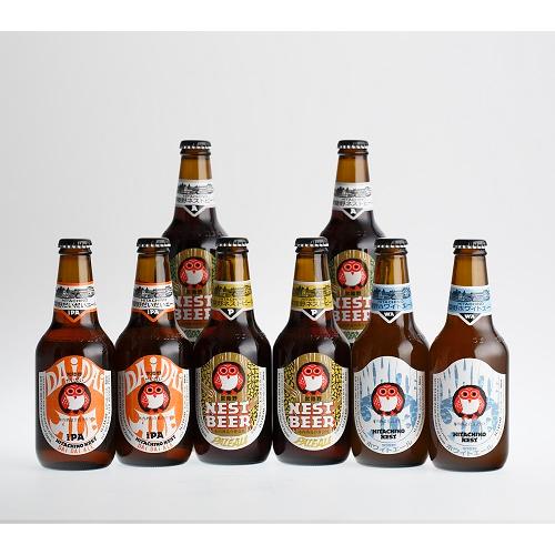 ＜常陸野ネストビール＞だいだいエール入　8本セット